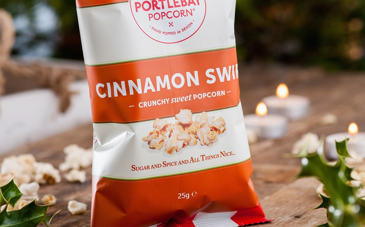 Portlebay Popcorn s chuťou Vianoc